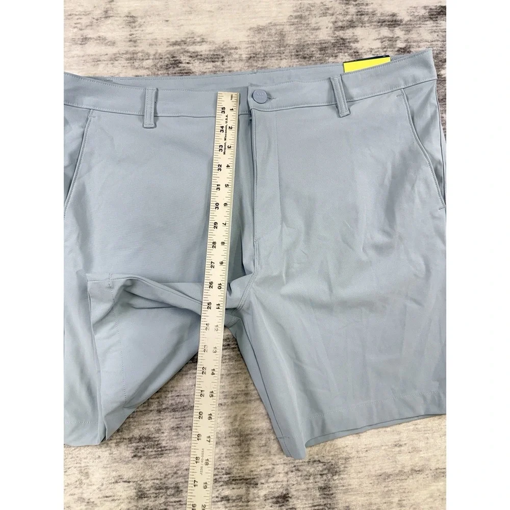NWT All In Motion Mens Baby Blue 360 Lifestyle Golf Shorts Quick Dry 38 Preppy